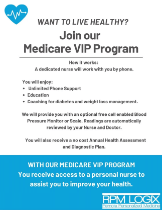 Promotional poster for a CCM Florida medical live support program, detailing enrollment benefits and process.