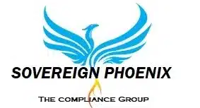 Logo of RPM Logix featuring a stylized blue phoenix above the text, with "the compliance group" in smaller font below.